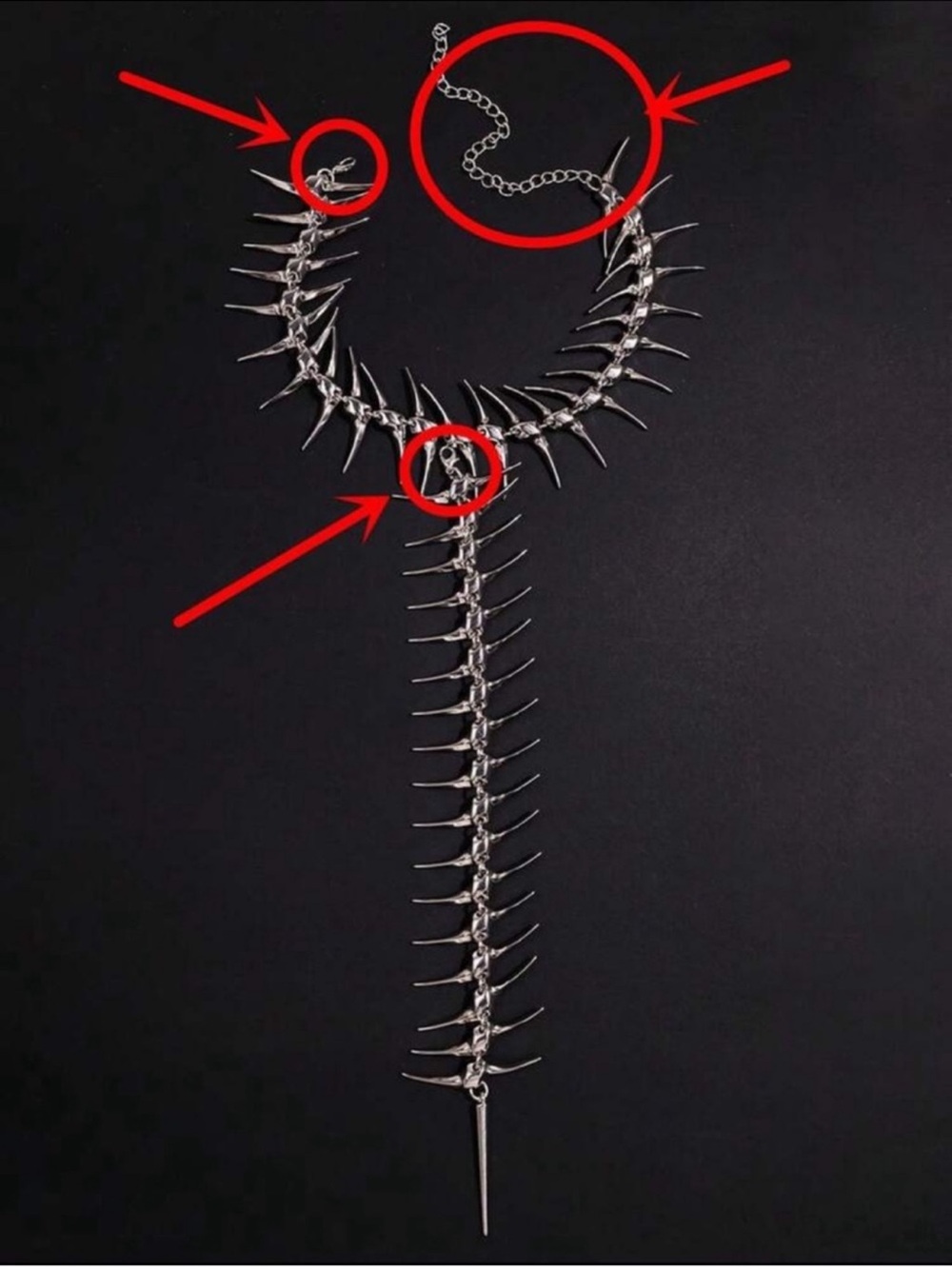 Modern Spine Necklace - Picture 4 of 4